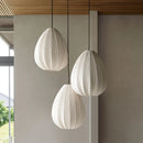 Ljojo Wabi-sabi Fabric Art LED Pendant Light for Dining Room Home Decor