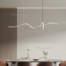 Ribbon Shape LED Chandelier - Modern Aluminum Design for Living Room by Ljojo