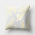Golden Leaf Tropical Pillow Cover for Home Decor by Ljojo