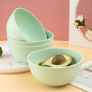 Ljojo Light Green Cereal Bowl Set for Dining, Desserts, and Camping