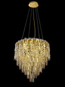 Ljojo Modern Luster Crystal Chandelier Pendant Light for Living Dining Room Home Decor