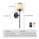 LED Rechargeable RGB Wall Lamp 2000mAH Wireless Removable Bedroom Decor by Ljojo