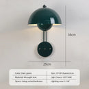 Modern LED Wall Lamp Flower Bud Sconce Creative Macaron Switch Night Light by Ljojo