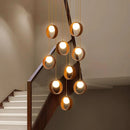 Ljojo LED Pendant Light for Modern Home Decor and Staircase Chandeliers