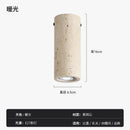 Natural Stone Travertine Ceiling Light - Elegant Handcrafted Lamp by Ljojo