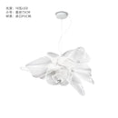 Italian Designer Minimalist White Petal Chandelier Light for Living Room by Ljojo