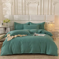 Ljojo 2024 Luxury Cotton Thickened Solid Color Four-Piece Set