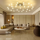 Ljojo LED Star Chandelier Light Fixture for Modern Living Room Dining Bedroom Kitchen axECOMoxyQBGVPdHG