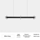 American Industrial LED Ceiling Chandelier by Ljojo - Long Line High-end Pendant Light for Home Decor