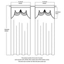 Ljojo Luxury Jacquard Curtains for Living Room - Complete Home Decor Solution