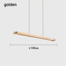 Minimalist Design LED Chandelier: Straight Strip High-End Pendant Light by Ljojo