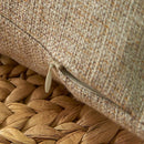 Ljojo Linen Tassel Euro Sham Pillow Covers Square Decorative Neutral Pillowcases