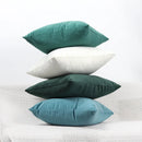 Blue Velvet Cushion Cover for Stylish Home Decor by Ljojo
