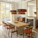 Ljojo Light Luxury Brown Glass Pendant Lamp