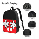 Ljojo Mickey Mouse Kids Backpack Lunch Box Pencil Boxes Set for Preschool School Bag