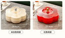 Ljojo Melon Seeds and Nuts Tray for Living Room Snacks and Dim Sum Organizing