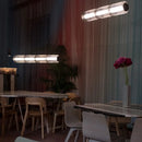 Ljojo Long Stripe Light Smoke Gray Pendant Lamp