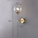 Ljojo Modern Glass Ball Led Chandelier Retro Ceiling Dining Room Bedroom Decoration Lighting
