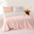 Ljojo Macaron Double Color Summer Quilt with Wavy Pattern