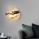 High-end Luxury Marble Led Wall Lamp | Bedroom Clock Room Decoration Atmosphere Light
