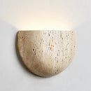Ljojo Medieval Style Yellow Stone Wall Lamp for Bedroom Decor