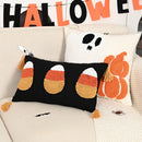 Ljojo 3D Ghost Easter Egg Embroidered Pillowcase Halloween Home Decor Pillow Covers