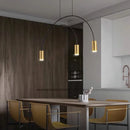 Ljojo Kitchen Island Suspension Arc Pendant Light LED Chandelier Stylish Hanging Lamp