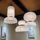 LED Japan Style Rice Paper Chandelier Wabi Sabi for Living Room - Ljojo