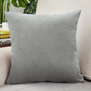 Light Gray Velvet Cushion Cover 45*45 - Ljojo Home Decor