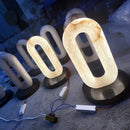Ljojo Marble LED Table Lamp for Home Decor & Lighting