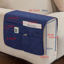 Ljojo Modern Armrest Pad With Storage Layer for Sofa, All Seasons, Khaki Gray