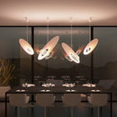 Ljojo LED Chandelier: Modern Rotatable Pendant Light for Dining Area and Events