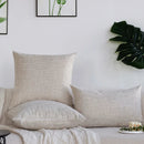 Ljojo Linen Decorative Cushion Covers for Sofa Living Room 45x45cm