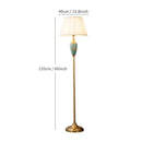 European Retro Ceramic Floor Lamp - Home Decoration Standing Light for Living Room by Ljojo