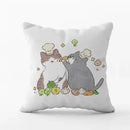Cute Cat Pillowcase by Ljojo: Modern Design Home Decor Cushion Cover for Sofa