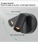 Ljojo Magnetic LED Wall Sconce - Wireless USB Rechargeable Spotlight