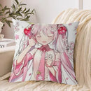 Ljojo 40*40 Hatsune Miku Pillow Cover Set for Stylish Bed Decor