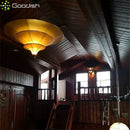 Ljojo Hand-Knitted LED Pendant Light Medieval Bauhaus Umbralate Plated Chandelier