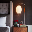 Italian Silk Wall Lamp LED E27 Flying Saucer Decorative Light Bedroom Minimalist Ljojo