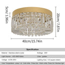 Crystal Ceiling Lamp Modern Chandelier LED Light Fixture by Ljojo for Bedroom Living Room.