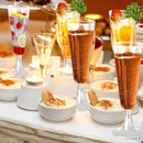 Ljojo 150ml Disposable Champagne Flutes Clear Toasting Glasses for Weddings