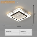 Ceiling Fan Bladeless with Light Cold Warm Mode LED Remote Control for Living Room by Ljojo