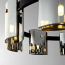 Modern Amber Glass Chandelier Luxury Hanging Lamp Home Decoration for Living Room by Ljojo