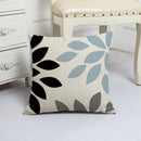 Blue Arrow Geometric Petal Linen Pillowcase by Ljojo
