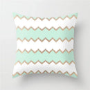Ljojo Mint Green Geometric Animal Print Pillowcase for Home and Office Decor