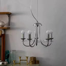 Ljojo Bauhaus Round Metal LED Pendant Lights French Retro Industrial Hanging Lamp