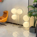 Ljojo LED White Acrylic Ball Floor Lamp - Minimalist Art Chandelier