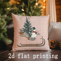 Christmas Pillow Covers by Ljojo: Festive Pattern Cushion Cover for Sofa, Bedroom, Car