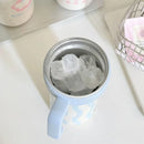 Ljojo 1000ML Insulated Stainless Steel Water Cup with Handle and Straw