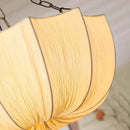 2026 Japanese Iron Chain Ceiling Lamp Retro Fabric Chandelier for Living Room by Ljojo